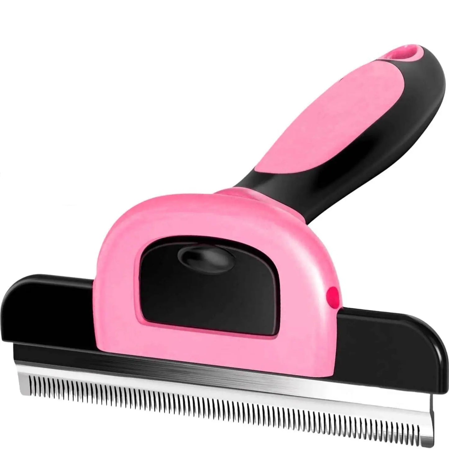 Professional Pet Grooming Brush - Double-Sided Shedding and Dematting Undercoat Rake Comb for Dogs and Cats, Eliminates Shedding and Loose Hair