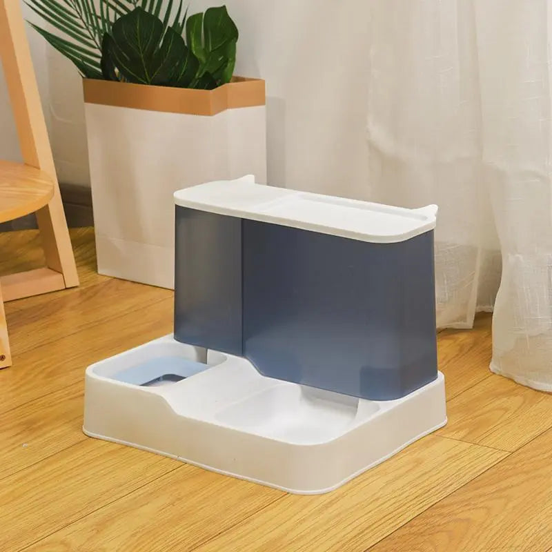 Summer Transparent Large Capacity Automatic Pet Feeder and Water Dispenser for Dogs and Cats