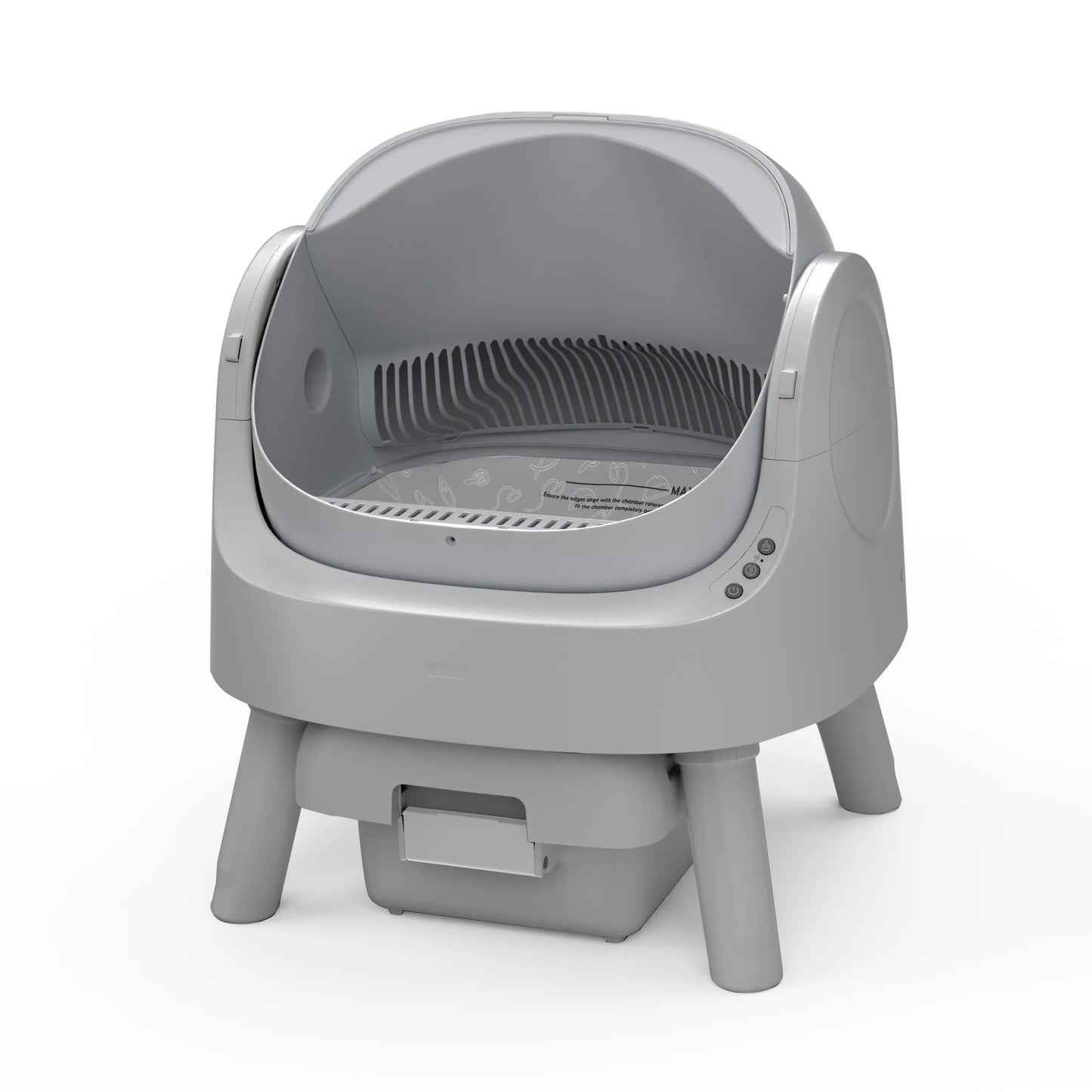 Petpivot Autoscooper 11 Open-Top Self-Cleaning Cat Litter Box with Odor-Free Waste Disposal and Included Trash Bags
