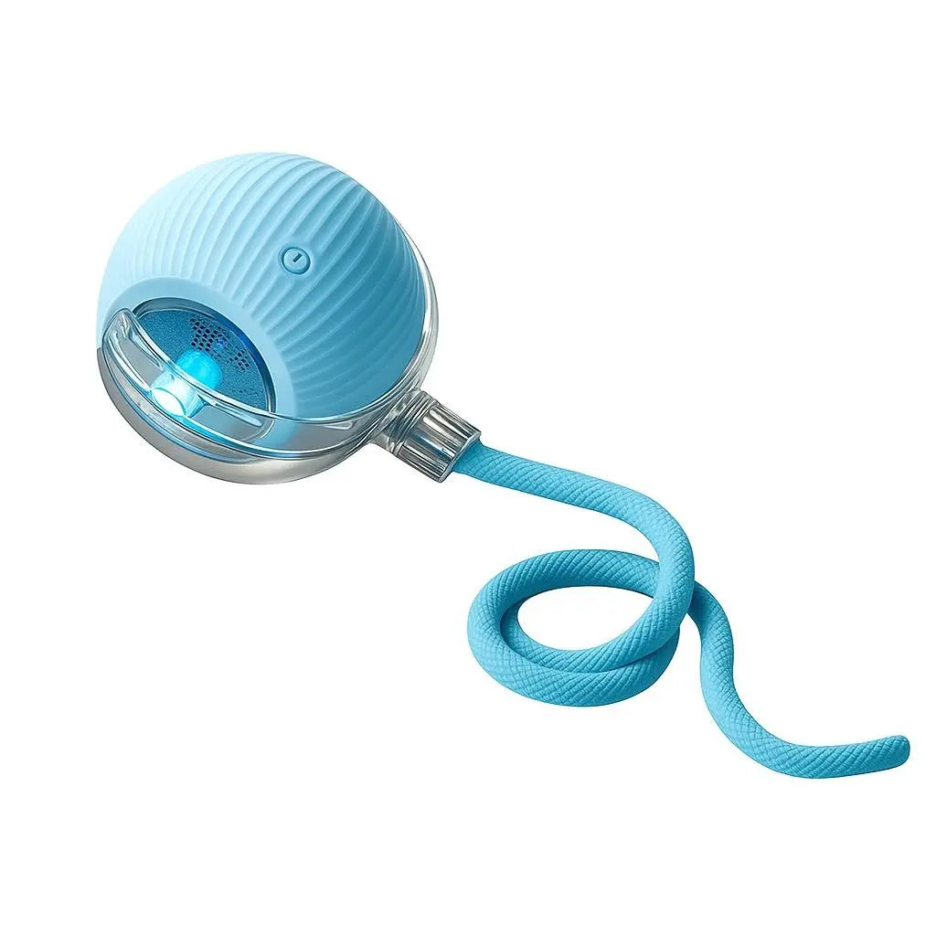 Mizusu Interactive Teaser Toy for Cats and Dogs with Dual Tails and Rolling Ball, Ideal for Kittens - Pet Supplies and Accessories