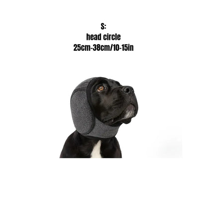 Dog Ear Protection Earmuffs and Bandana Set for Noise Reduction and Hearing Safety - Adjustable, Breathable Soft Material, Perfect for Swimming and Beach Activities