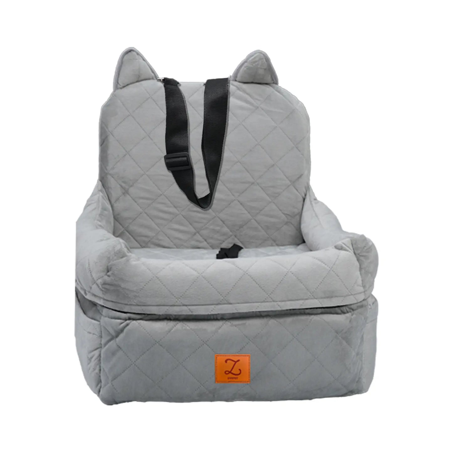 Zvrpet Fully Detachable and Washable Memory Foam Dog Car Seat with Adjustable Straps and Anti-Slip Bottom for SUV Back Seat Pet Bed