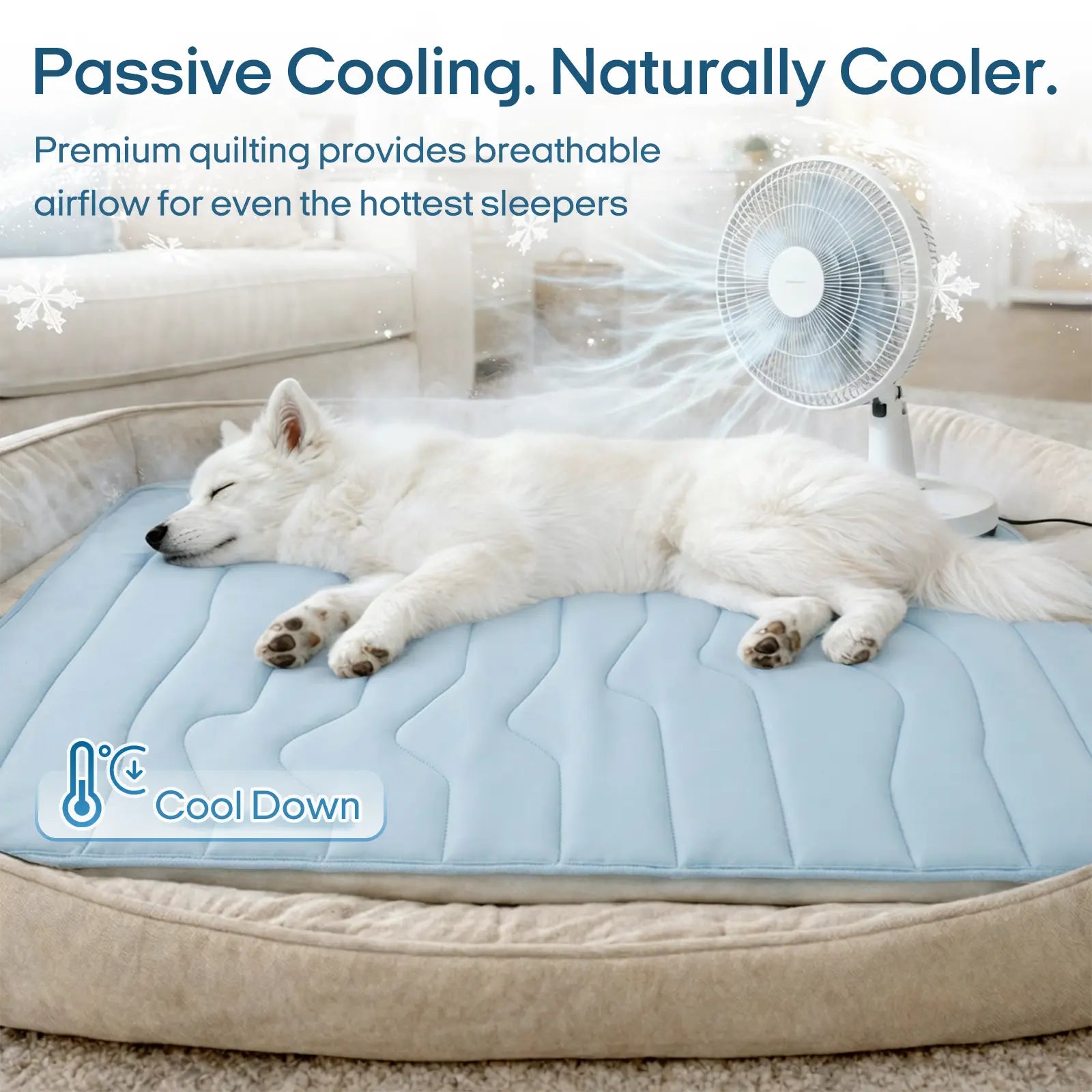Vagascape Eco-Friendly Cooling Mat for Large Dogs and Cats - Portable, Machine Washable, Durable Pet Cooling Pad for Indoor and Outdoor Use