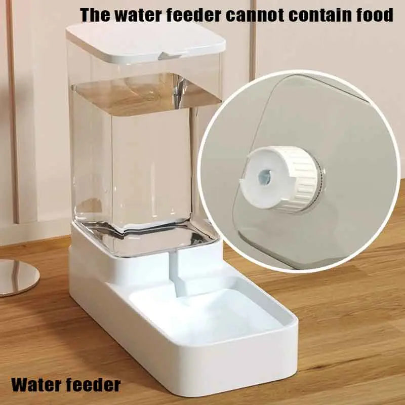 Summer Transparent Large Capacity Automatic Pet Feeder and Water Dispenser for Dogs and Cats