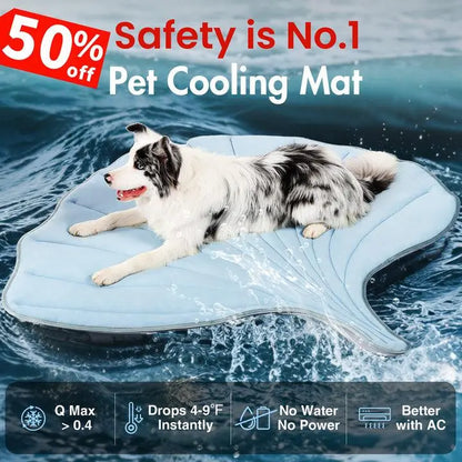Vagascape Eco-Friendly Cooling Mat for Large Dogs and Cats - Portable, Machine Washable, Durable Pet Cooling Pad for Indoor and Outdoor Use