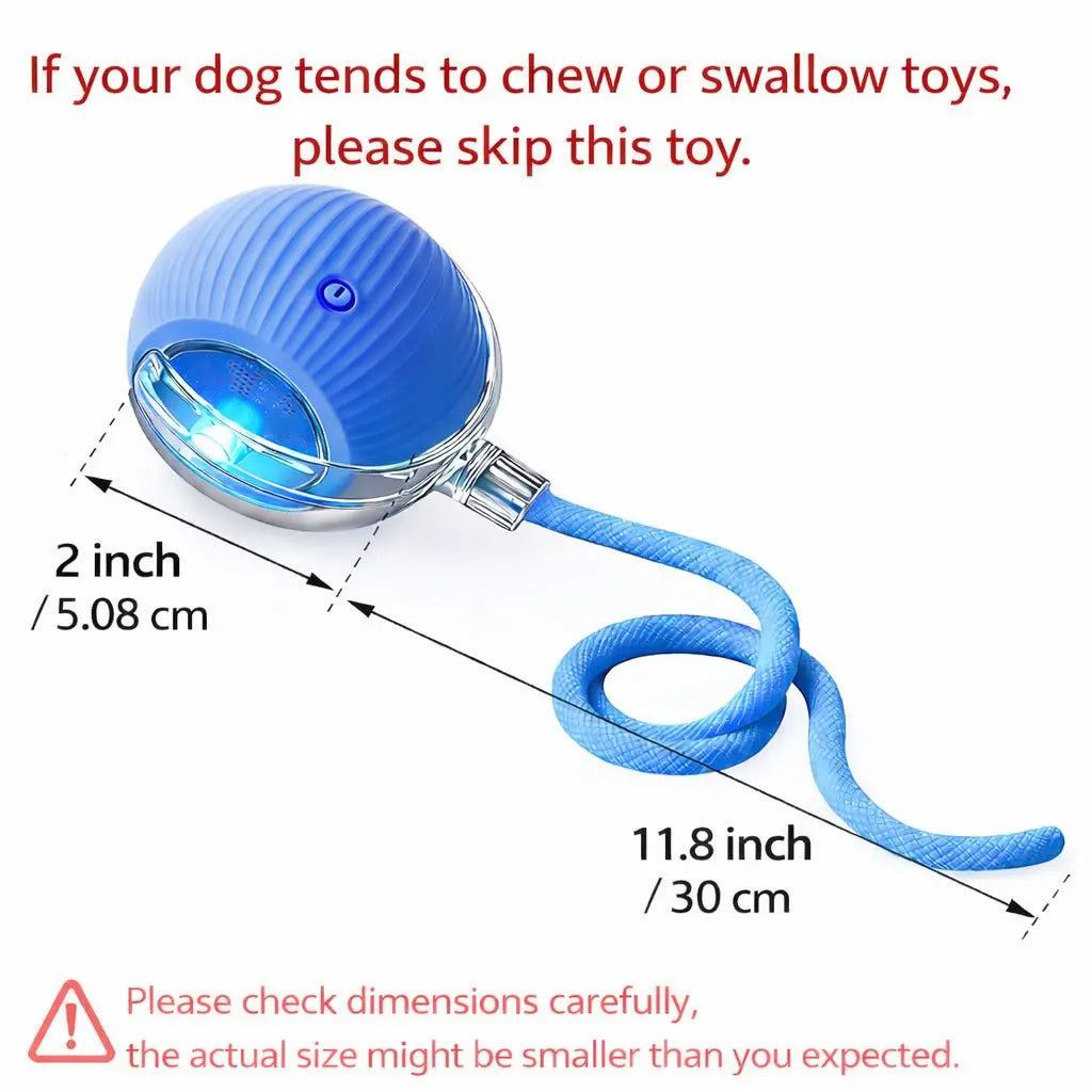 Mizusu Interactive Teaser Toy for Cats and Dogs with Dual Tails and Rolling Ball, Ideal for Kittens - Pet Supplies and Accessories