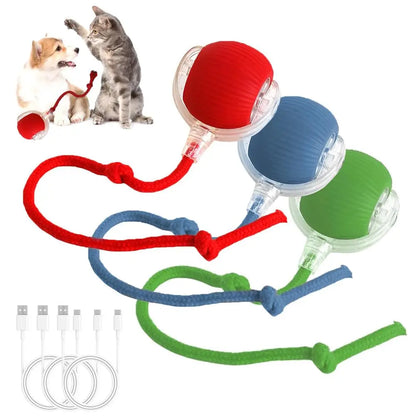 Automated Interactive Cat Toy Ball: Motion-Sensing Electric Ball for Indoor Cats and Dogs, Enhancing Playtime and Physical Activity. Ideal Pet Gift and Accessory.