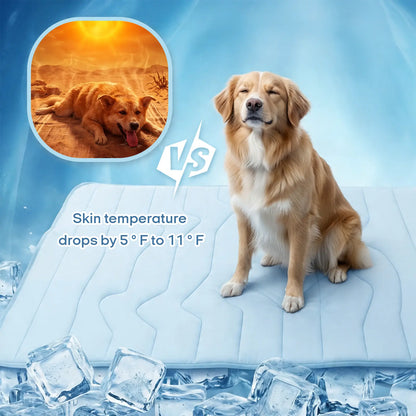Vagascape Eco-Friendly Cooling Mat for Large Dogs and Cats - Portable, Machine Washable, Durable Pet Cooling Pad for Indoor and Outdoor Use