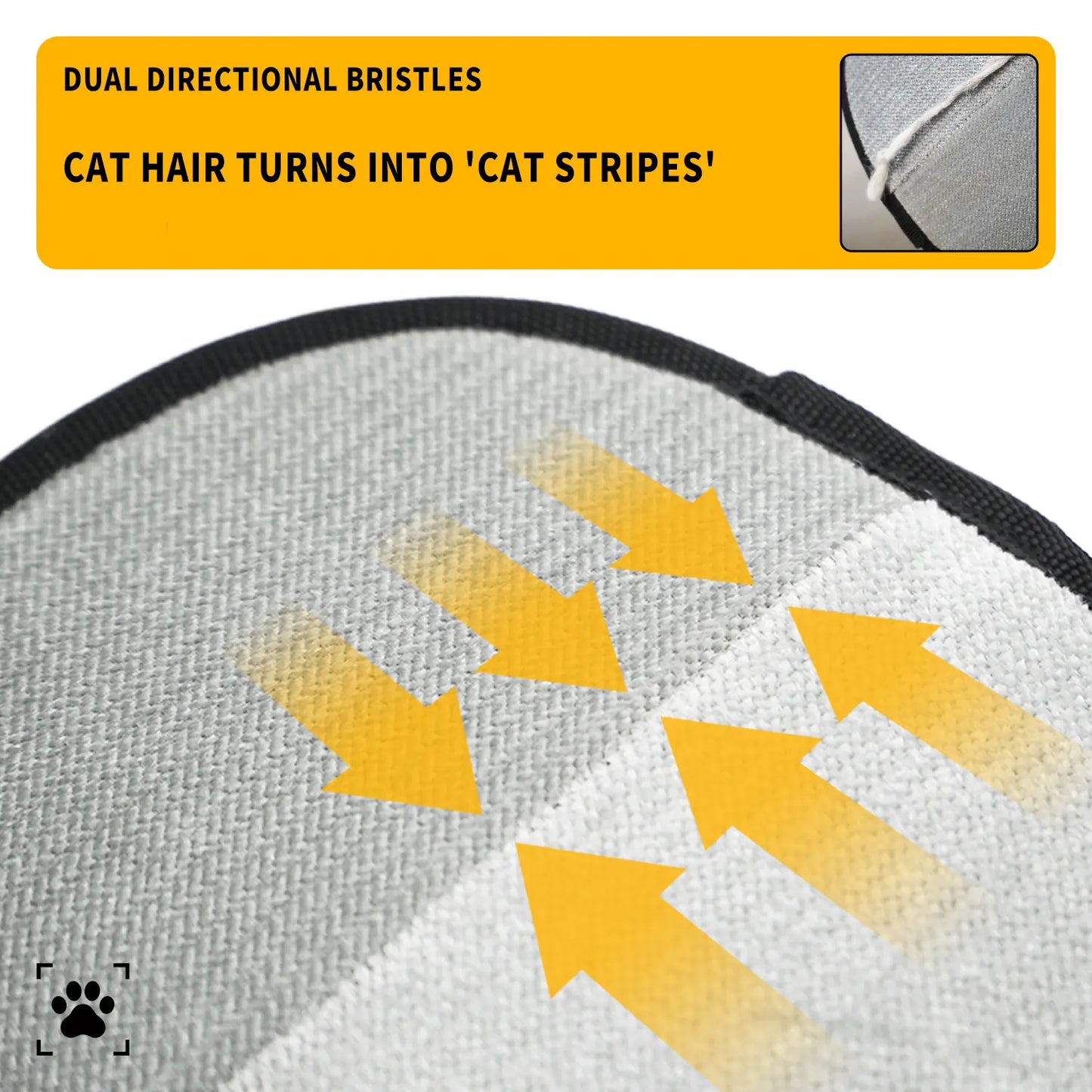 YOMI PET Electrostatic Hair Removal Gloves - Dual-Sided Brush for Effective Grooming and Cleaning of Cat and Dog Hair
