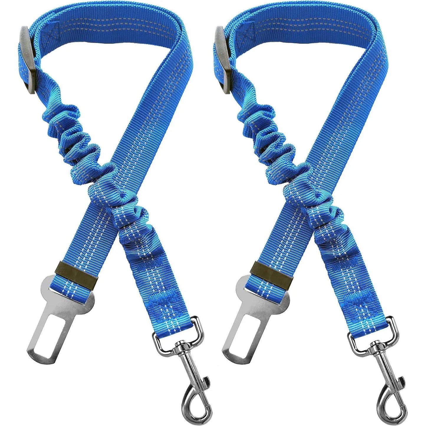 2-Pack Adjustable Pet Seatbelts for Dogs and Cats - Vehicle Headrest Restraint Harness, Safety Leads, USA Stock, Ships Tomorrow