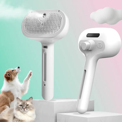 Catpick Pet Spray Hair Removal Comb with Odor Eliminating Feature, One-Button Operation for Cats and Dogs