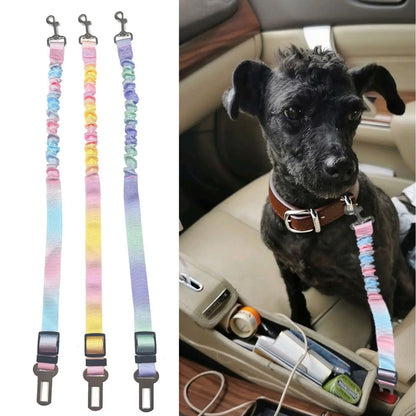 2-Pack Adjustable Pet Seatbelts for Dogs and Cats - Vehicle Headrest Restraint Harness, Safety Leads, USA Stock, Ships Tomorrow