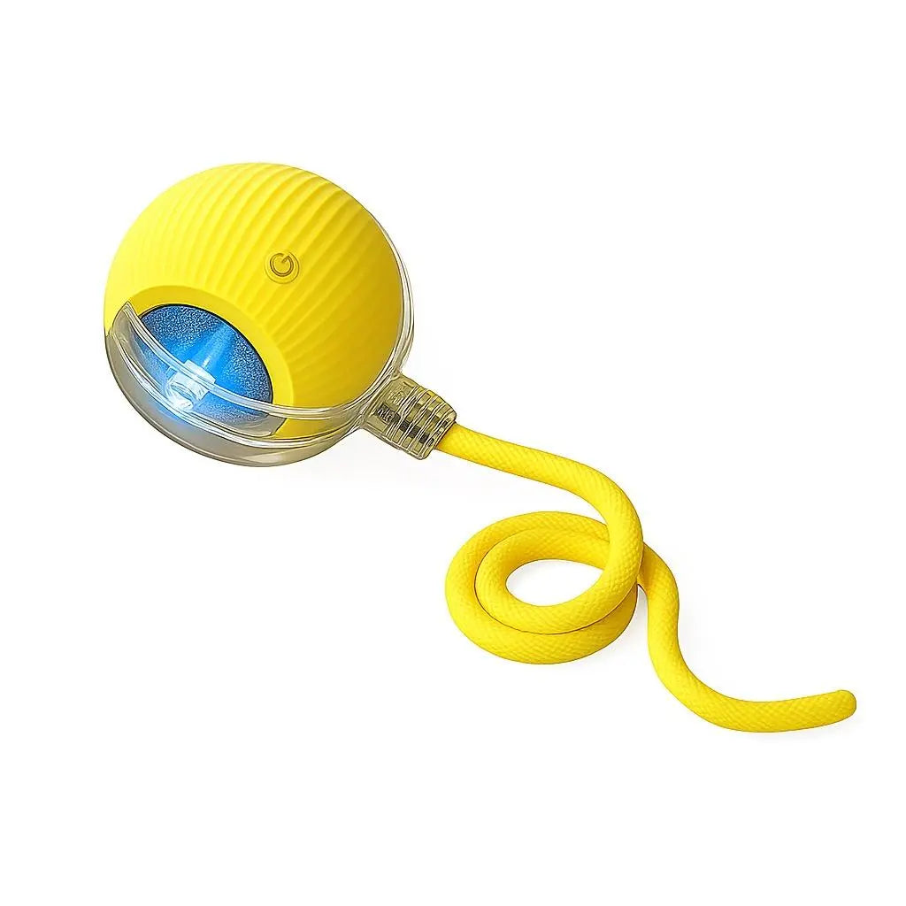 Mizusu Interactive Teaser Toy for Cats and Dogs with Dual Tails and Rolling Ball, Ideal for Kittens - Pet Supplies and Accessories