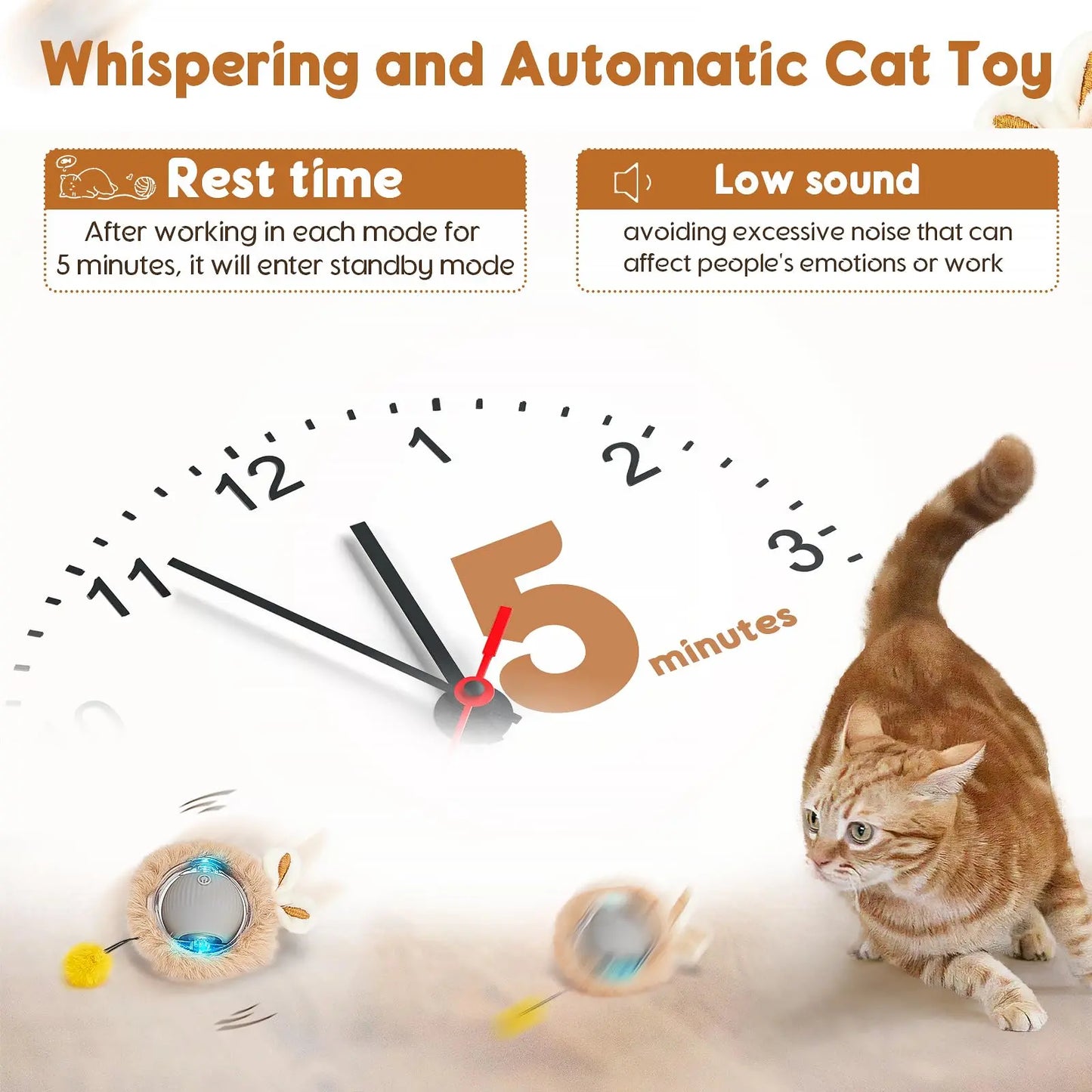 Interactive Cat Toy: Hide and Seek Game Mat with Automated Rolling Ball for Endless Indoor Fun