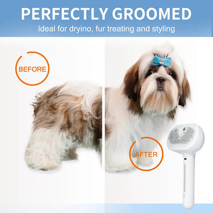 Catpick Pet Spray Hair Removal Comb with Odor Eliminating Feature, One-Button Operation for Cats and Dogs