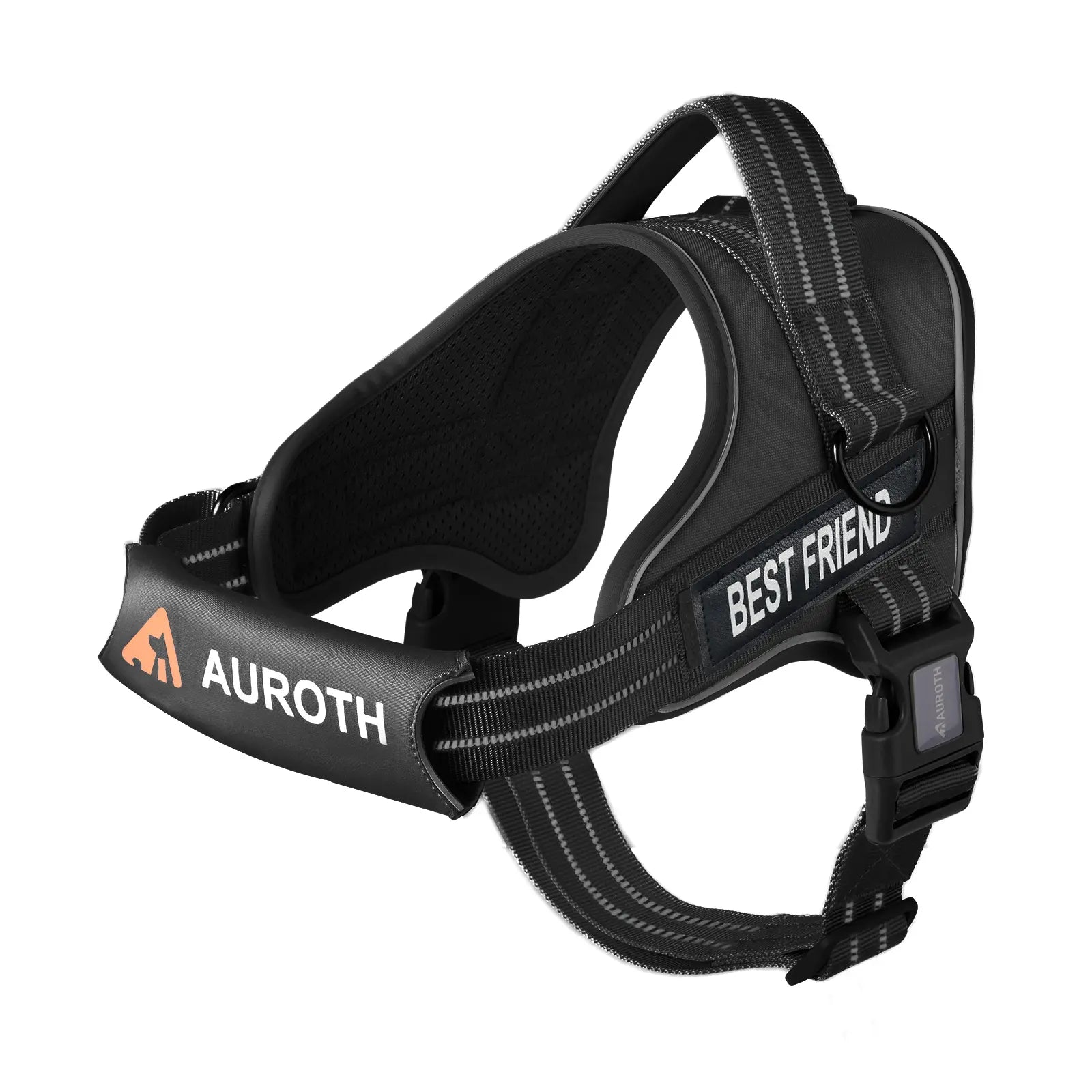 Auroth No-Pull Dog Harness with Safety Straps – Soft Padded Service Vest, Reflective and Adjustable, Easy On & Off – Perfect for Walking and Training, Suitable for Small, Medium, and Large Dogs