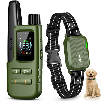 JUGBOW Remote Dog Training Collar - 4500FT Range, IPX8 Waterproof, 4 Training Modes, Rechargeable E-Collar for Behavior Correction