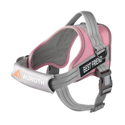 Auroth No-Pull Dog Harness with Safety Straps – Soft Padded Service Vest, Reflective and Adjustable, Easy On & Off – Perfect for Walking and Training, Suitable for Small, Medium, and Large Dogs