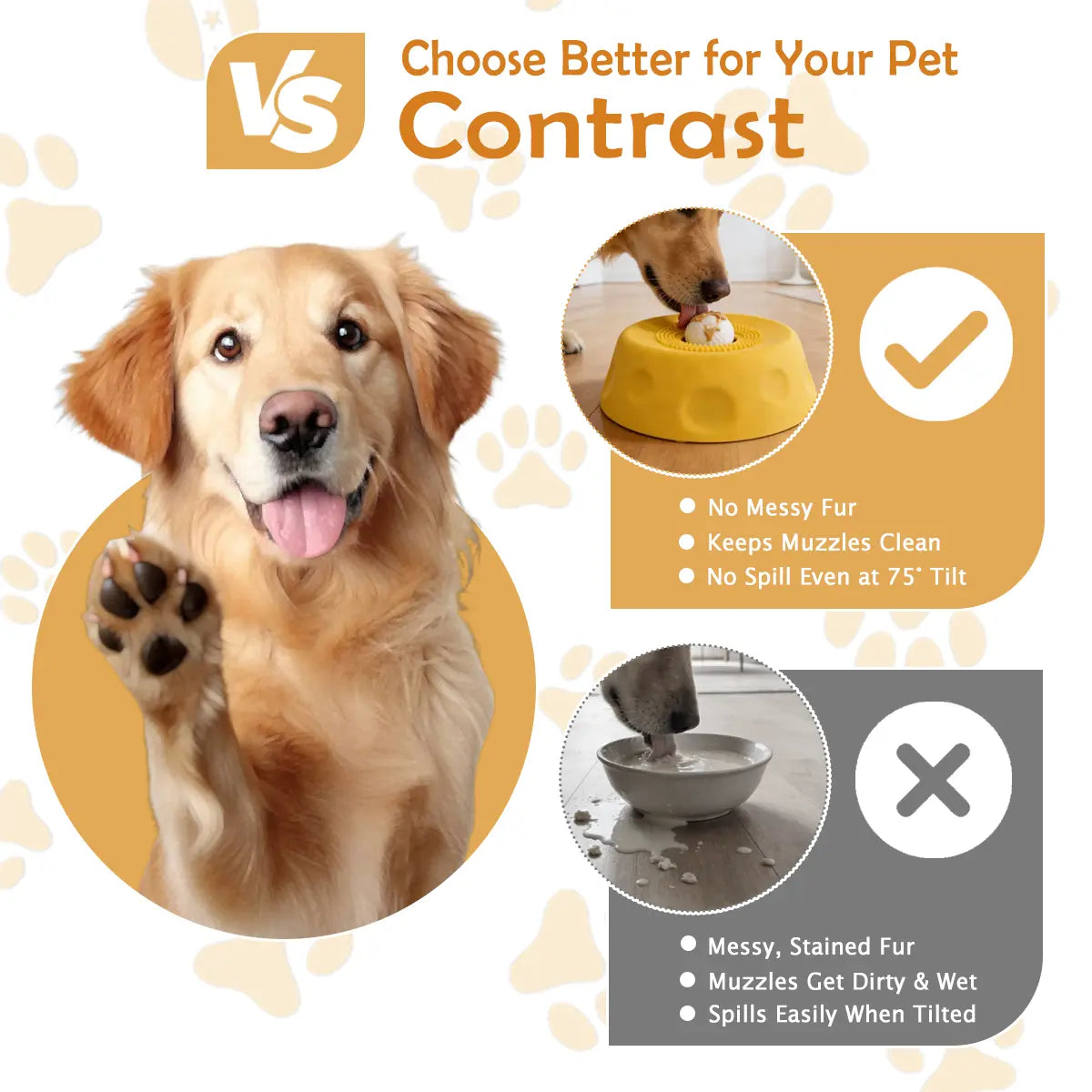 Pawpace Versatile Dog Bowl: Slow Feeder with Lick Ball, Oral Hygiene Features, 8 Suction Cups, and Mess-Free Liquid Treat Enrichment for Pet Lovers
