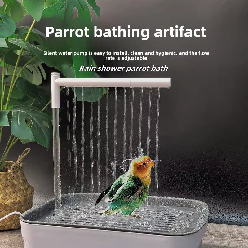 Automatic Bird Bath Basin for Daily Health and Hygiene of Parrots