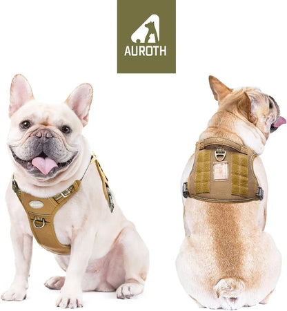 Auroth Tactical Dog Harness - Versatile Walking and Safety Harness for Small to Large Dogs, Durable and Reflective, Adjustable No-Pull Design, Ideal Pet Supplies