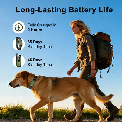 JUGBOW Remote Dog Training Collar - 4500FT Range, IPX8 Waterproof, 4 Training Modes, Rechargeable E-Collar for Behavior Correction
