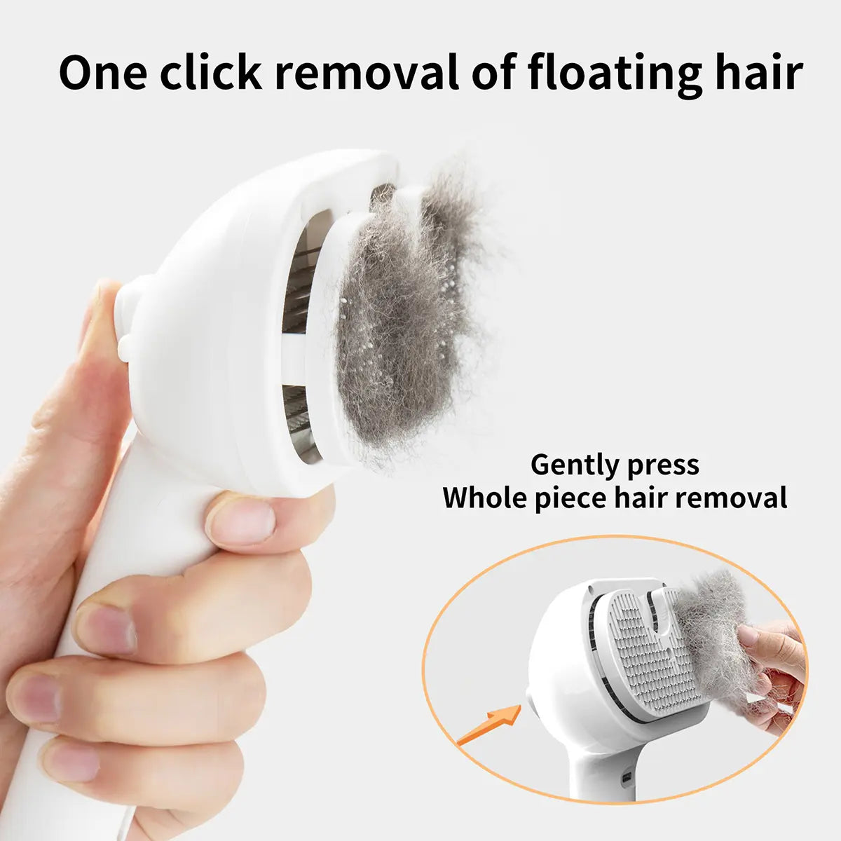 Catpick Pet Spray Hair Removal Comb with Odor Eliminating Feature, One-Button Operation for Cats and Dogs