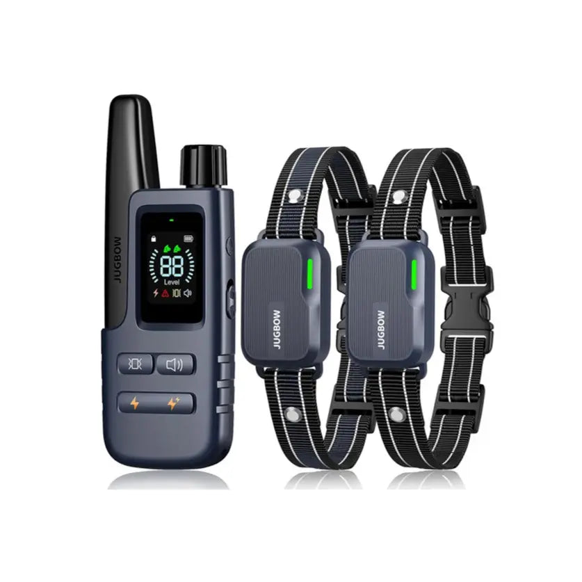 JUGBOW Remote Dog Training Collar - 4500FT Range, IPX8 Waterproof, 4 Training Modes, Rechargeable E-Collar for Behavior Correction