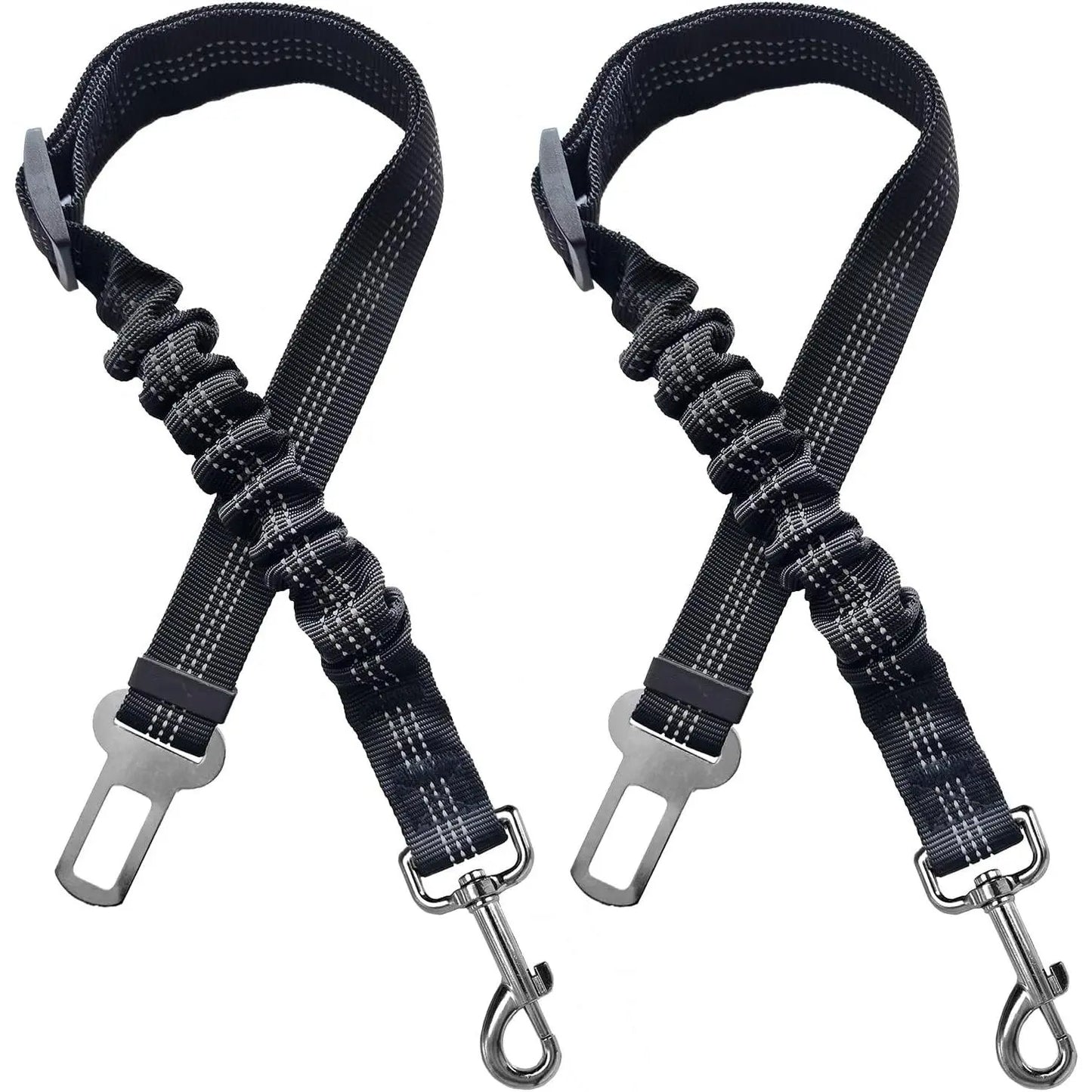 2-Pack Adjustable Pet Seatbelts for Dogs and Cats - Vehicle Headrest Restraint Harness, Safety Leads, USA Stock, Ships Tomorrow