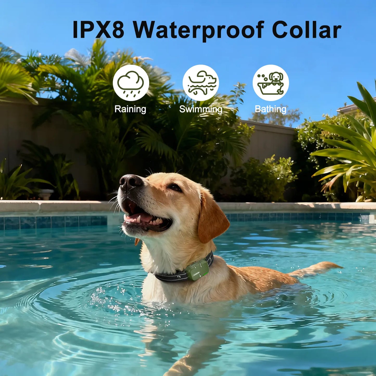 JUGBOW Remote Dog Training Collar - 4500FT Range, IPX8 Waterproof, 4 Training Modes, Rechargeable E-Collar for Behavior Correction