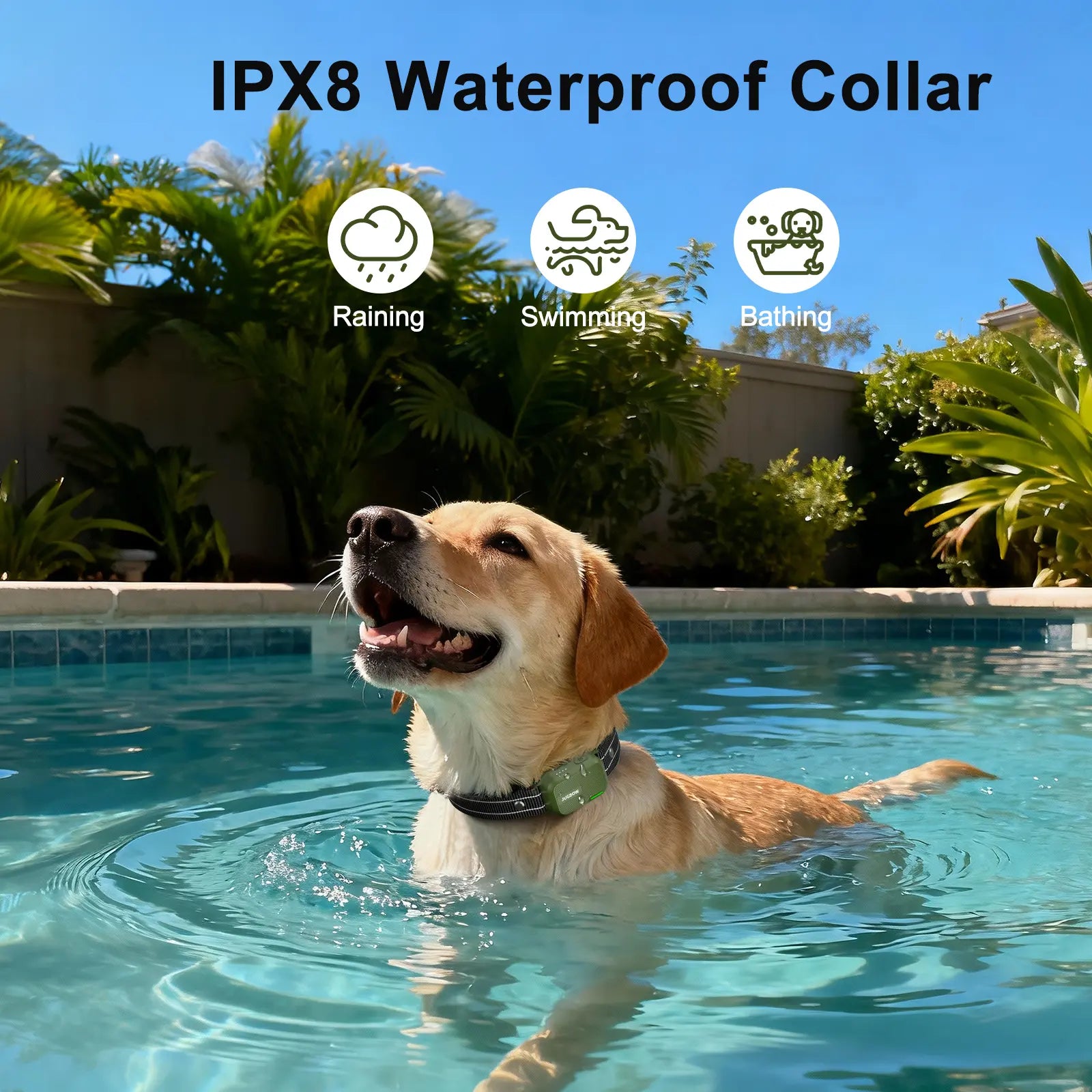 JUGBOW Remote Dog Training Collar - 4500FT Range, IPX8 Waterproof, 4 Training Modes, Rechargeable E-Collar for Behavior Correction