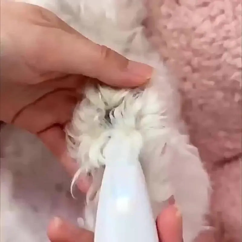 Rechargeable Pet Grooming Trimmer Kit with LED Light - Cordless, Low Noise Clippers for Dogs and Cats, Waterproof Pet Shaver
