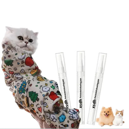Supetspaw Reusable Cat Grooming Wrap – Washable Self-Adhesive Anti-Scratch Restraint for Stress-Free Nail Clipping, Face Cleaning, Medication, and Multifunctional Care | Ideal for Makeup or Camera Travel Storage