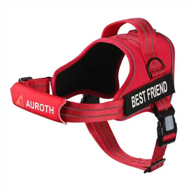 Auroth No-Pull Dog Harness with Safety Straps – Soft Padded Service Vest, Reflective and Adjustable, Easy On & Off – Perfect for Walking and Training, Suitable for Small, Medium, and Large Dogs