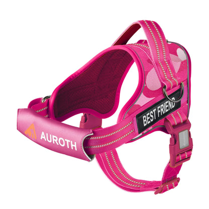 Auroth No-Pull Dog Harness with Safety Straps – Soft Padded Service Vest, Reflective and Adjustable, Easy On & Off – Perfect for Walking and Training, Suitable for Small, Medium, and Large Dogs