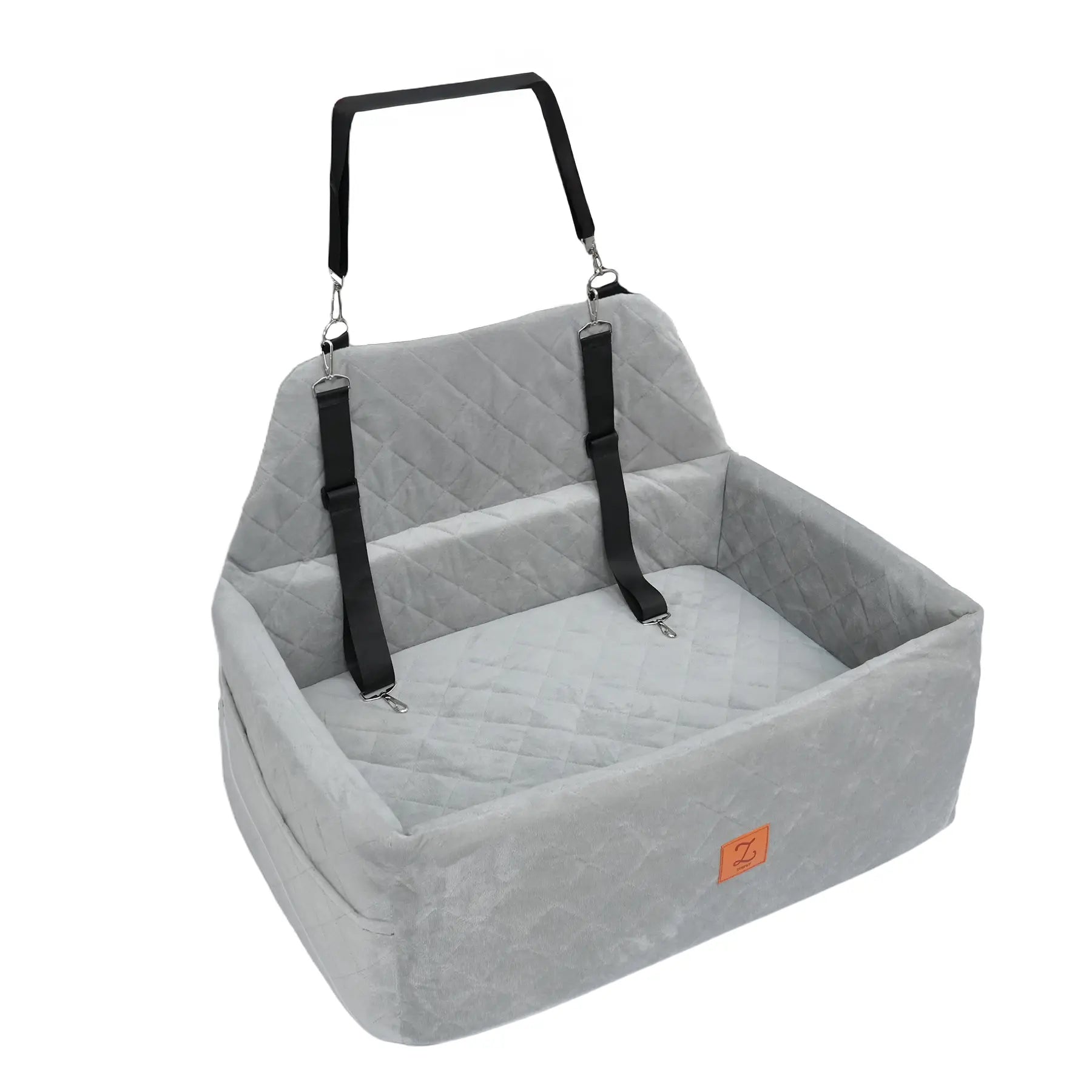 Zvrpet Fully Detachable and Washable Memory Foam Dog Car Seat with Adjustable Straps and Anti-Slip Bottom for SUV Back Seat Pet Bed