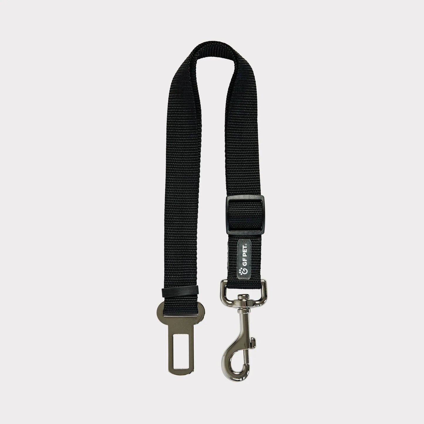 Pet Seat Belt Tether (Black) Compatible with Standard Automobile Buckles