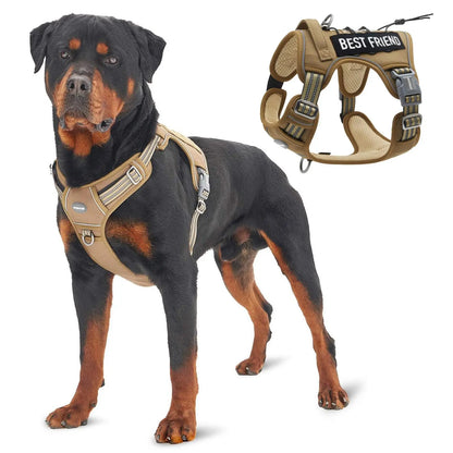 Auroth Tactical Dog Harness - Versatile Walking and Safety Harness for Small to Large Dogs, Durable and Reflective, Adjustable No-Pull Design, Ideal Pet Supplies