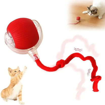 Automated Interactive Cat Toy Ball: Motion-Sensing Electric Ball for Indoor Cats and Dogs, Enhancing Playtime and Physical Activity. Ideal Pet Gift and Accessory.