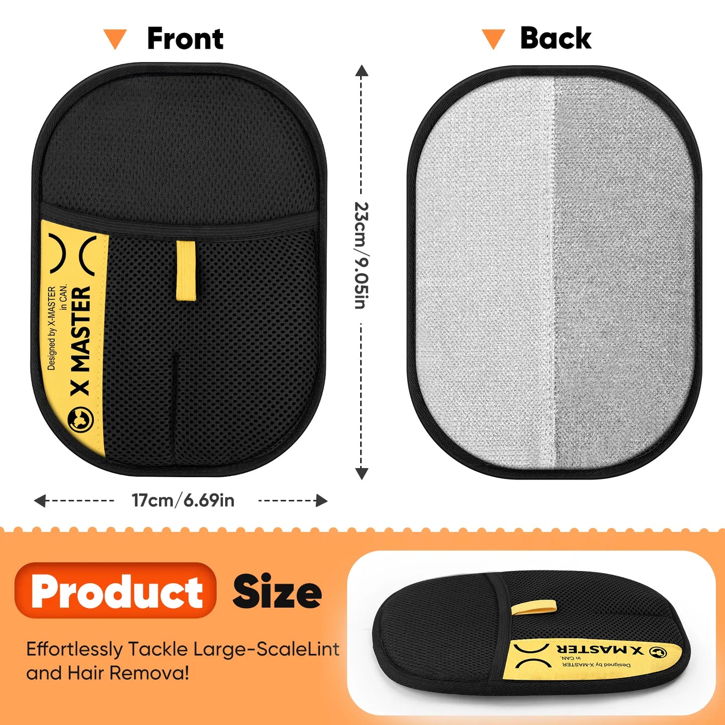 Premium Electrostatic Pet Hair Removal Gloves for Cats and Dogs - Reusable Mitt for Effective Hair Removal on Furniture, Carpets, and Car Seats