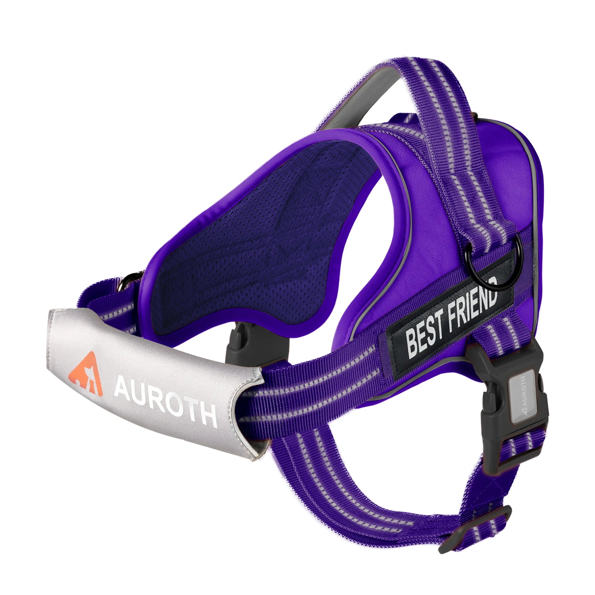 Auroth No-Pull Dog Harness with Safety Straps – Soft Padded Service Vest, Reflective and Adjustable, Easy On & Off – Perfect for Walking and Training, Suitable for Small, Medium, and Large Dogs