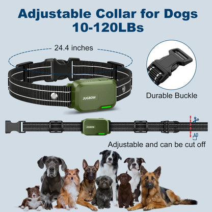 JUGBOW Remote Dog Training Collar - 4500FT Range, IPX8 Waterproof, 4 Training Modes, Rechargeable E-Collar for Behavior Correction