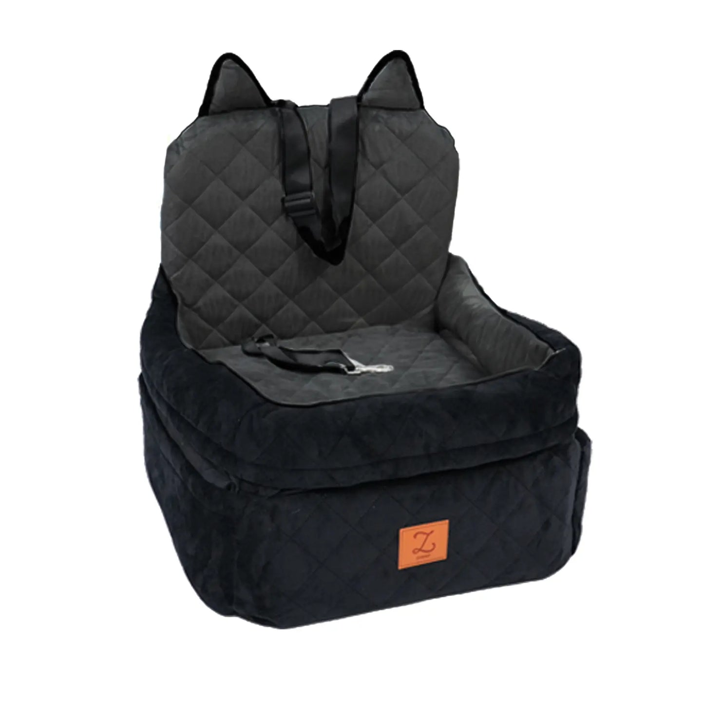 Zvrpet Fully Detachable and Washable Memory Foam Dog Car Seat with Adjustable Straps and Anti-Slip Bottom for SUV Back Seat Pet Bed