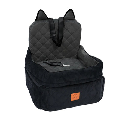 Zvrpet Fully Detachable and Washable Memory Foam Dog Car Seat with Adjustable Straps and Anti-Slip Bottom for SUV Back Seat Pet Bed