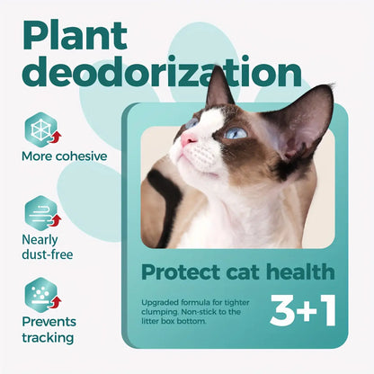 Moonforest Premium Clumping Tofu Cat Litter - Low Dust Formula for Optimal Feline Comfort