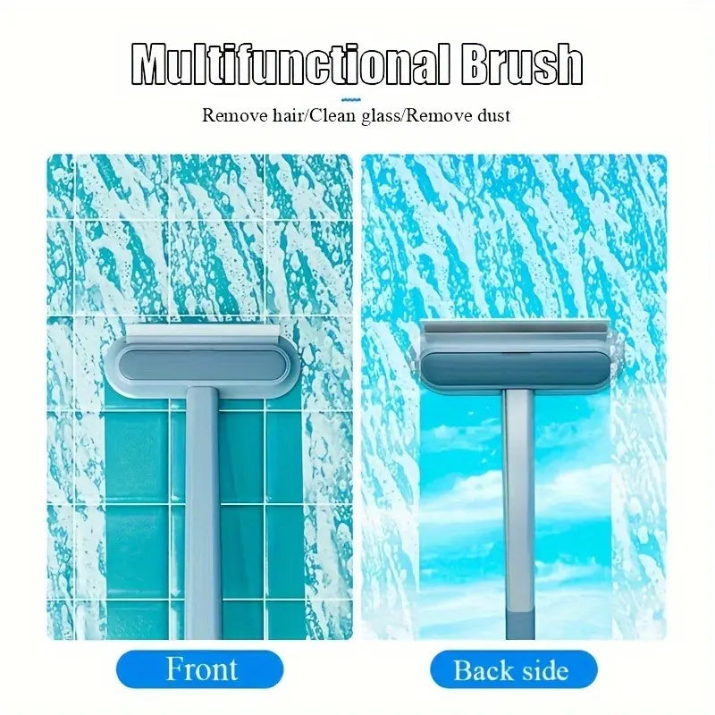 Enhanced Reusable Pet Hair Removal Brush with Extended Handle – Versatile Lint Cleaner for Dog and Cat Fur on Furniture, Bedding, Clothing, and Vehicle Interiors