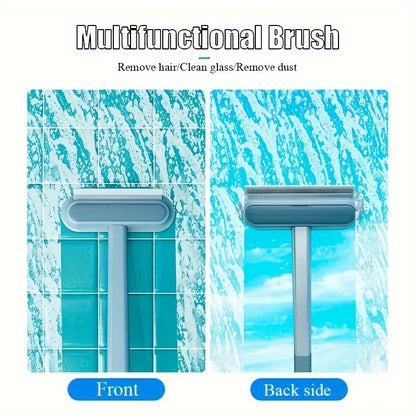 Enhanced Reusable Pet Hair Removal Brush with Extended Handle – Versatile Lint Cleaner for Dog and Cat Fur on Furniture, Bedding, Clothing, and Vehicle Interiors