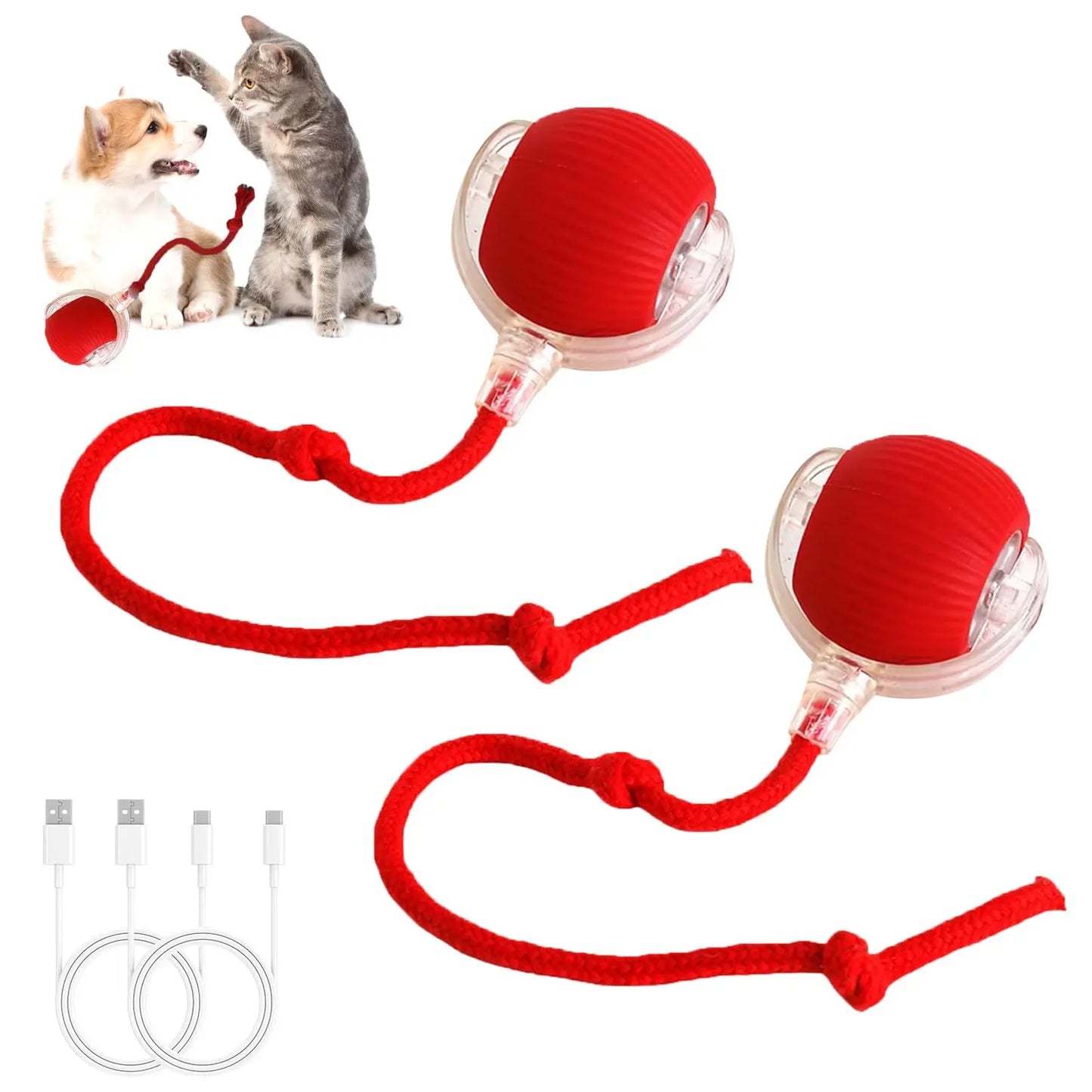 Automated Interactive Cat Toy Ball: Motion-Sensing Electric Ball for Indoor Cats and Dogs, Enhancing Playtime and Physical Activity. Ideal Pet Gift and Accessory.