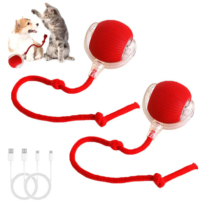 Automated Interactive Cat Toy Ball: Motion-Sensing Electric Ball for Indoor Cats and Dogs, Enhancing Playtime and Physical Activity. Ideal Pet Gift and Accessory.