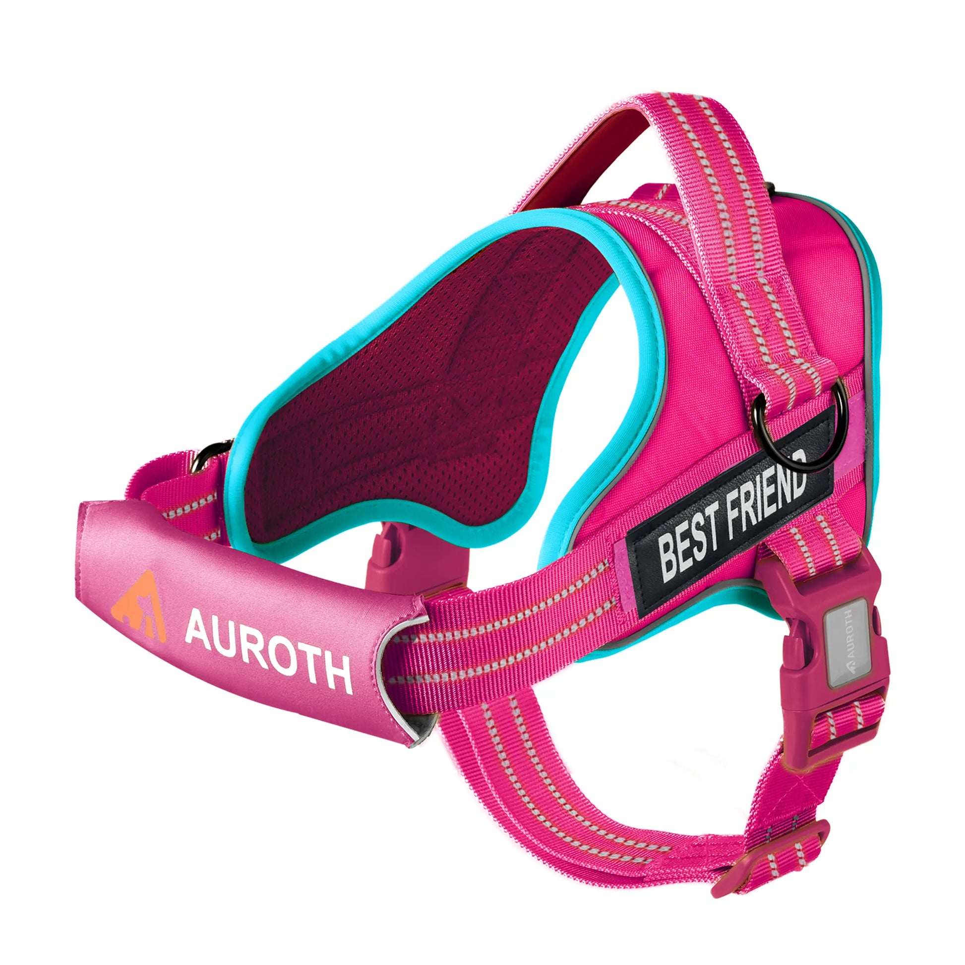 Auroth No-Pull Dog Harness with Safety Straps – Soft Padded Service Vest, Reflective and Adjustable, Easy On & Off – Perfect for Walking and Training, Suitable for Small, Medium, and Large Dogs